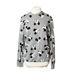 Disney Mickey Mouse Grey Sweater Size 38/40 Woman's Medium